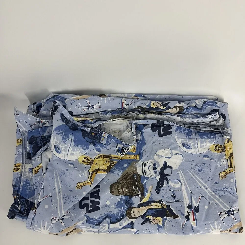 Pottery Barn Kids Cotton Star Wars Empire Strikes Back 3 pc Twin Sheet Set